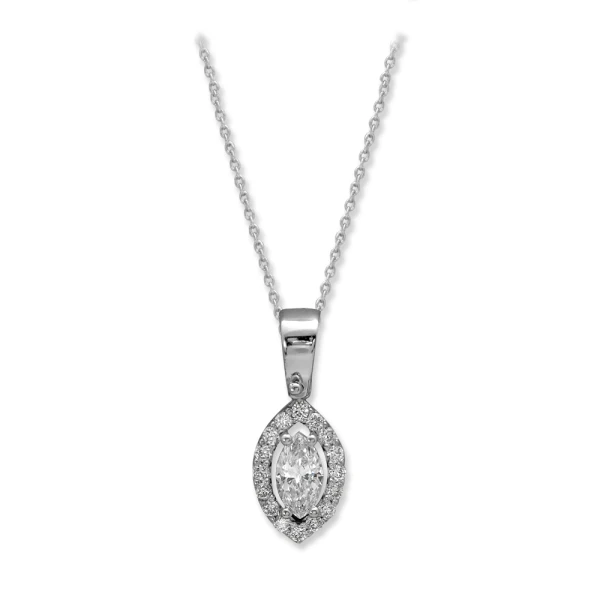 Marquise-Schliff Fantasie-Diamantkette