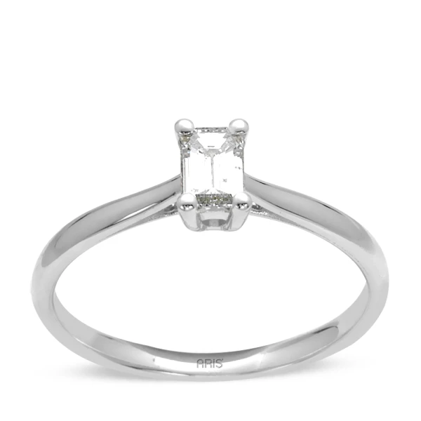 0,20 Karat Baguette-Schliff Diamant-Solitärring