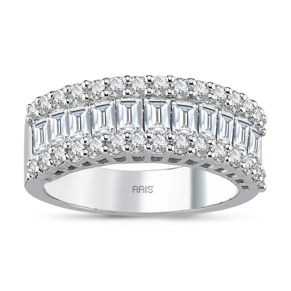 1,71 Karat Diamant-Halbmemory-Ring