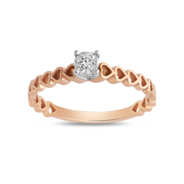 0,25 Karat Aussehender Diamant Solitär Ring