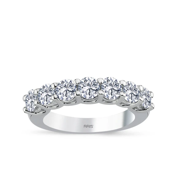 1,91 Karat Halb-Eternity Diamantring