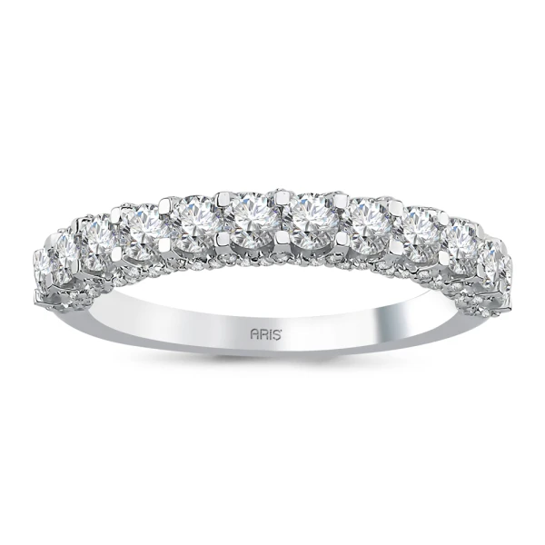 1,03 Karat Halb-Eternity Diamantring