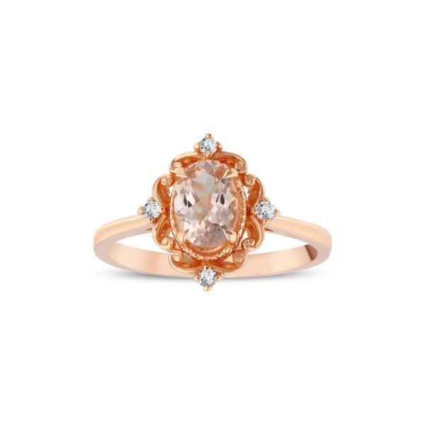 Morganit Diamant Ring
