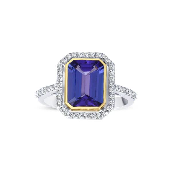 Tansanit Diamant Ring