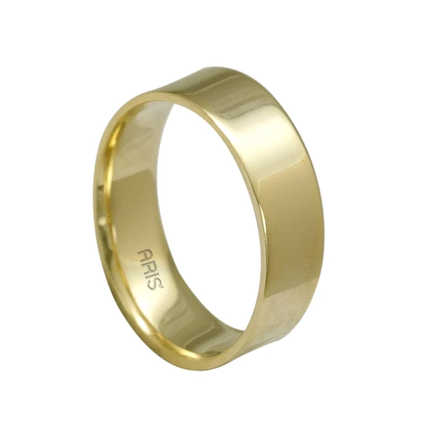 Klassischer Glatter Gold Ehering (5 mm) Herren Modell