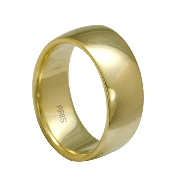 Klassischer Gewölbter Gold Ehering (7 mm) Herren Modell