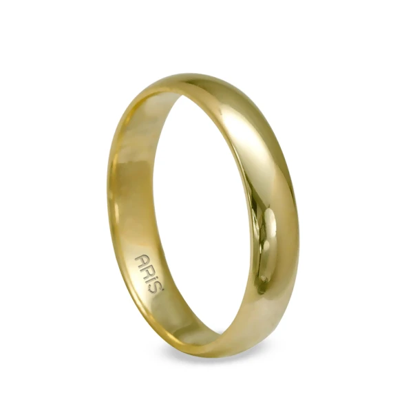 Klassischer Gewölbter Ehering (5 mm) Herren Modell