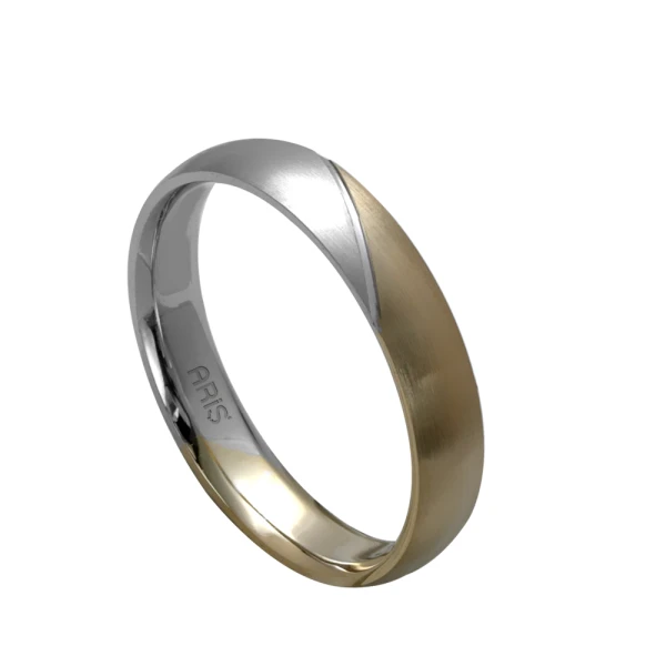 Gold Ehering Herren Modell