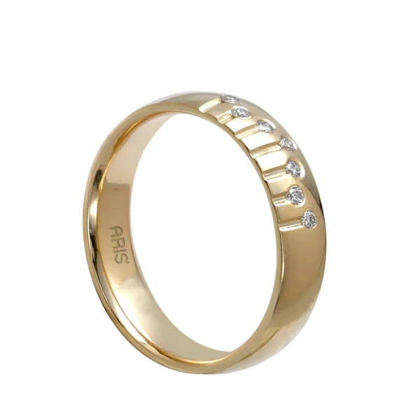 Verlobungsring mit Diamanten Damenmodell (4mm)