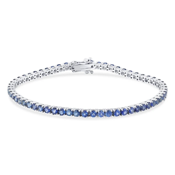 6,80 Karat Saphir-Rivière-Armband