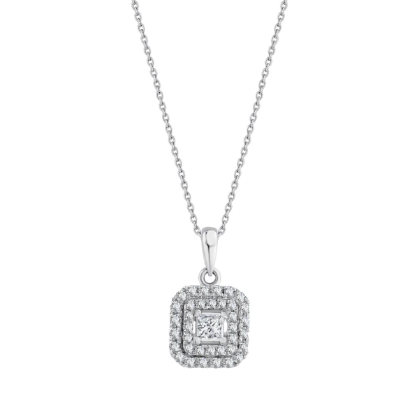 Prinzessschliff Design-Diamantkette