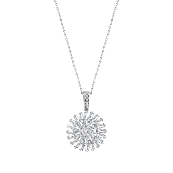 0,83 Karat Baguette-Diamantkette