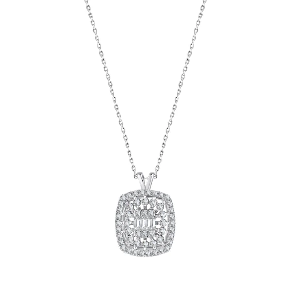 0,39 Karat Baguette-Diamantkette