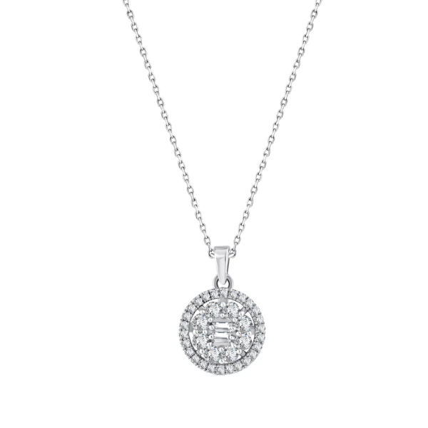0,63 Karat Baguette-Diamantkette