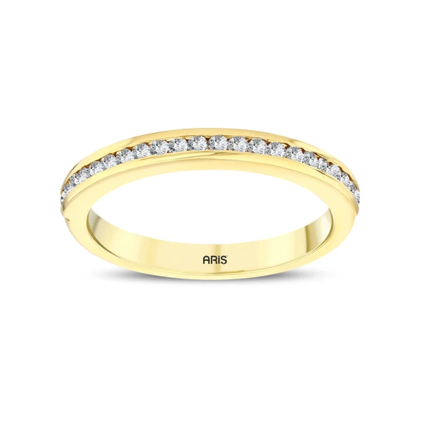 0,33 Karat Halbmemory-Diamantring