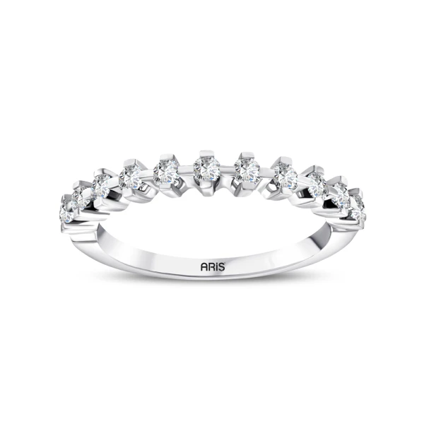 0,40 Karat Halbmemory-Diamantring