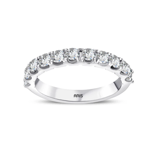 0,85 Karat Halbmemory-Diamantring