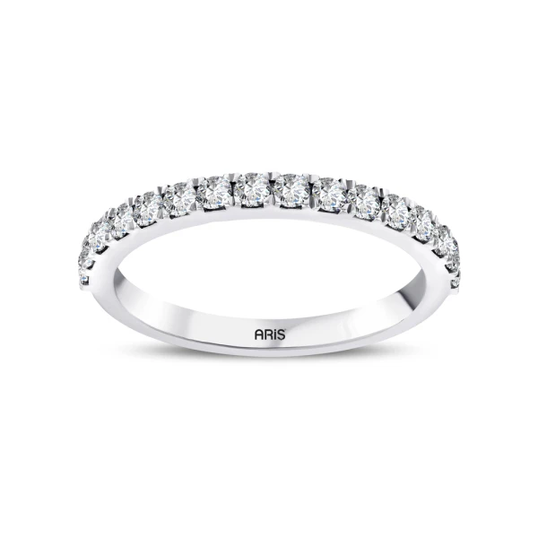 0,50 Karat Halbmemory-Diamantring