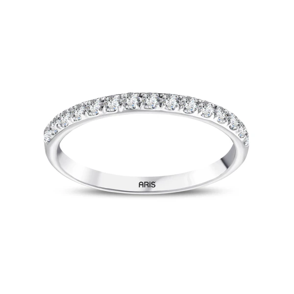 0,32 Karat Halbmemory-Diamantring