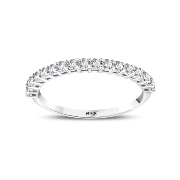 0,45 Karat Halbmemory-Diamantring