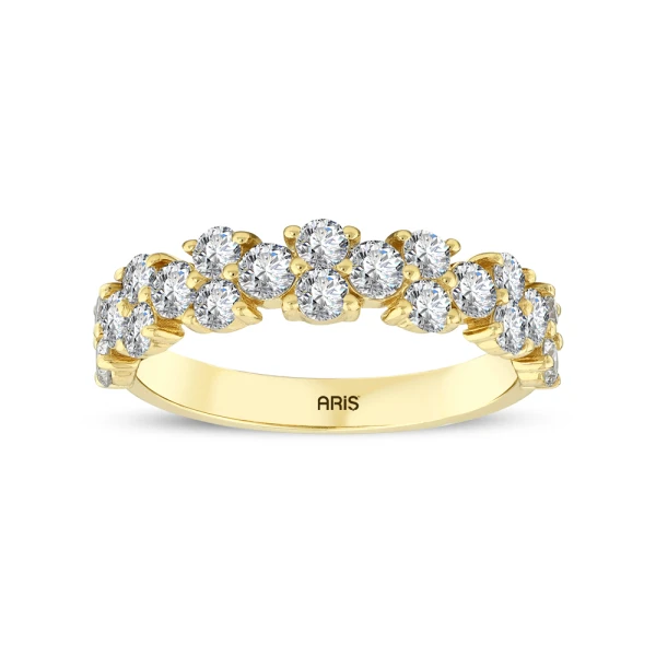 1,17 Karat Design Halbmemory-Diamantring