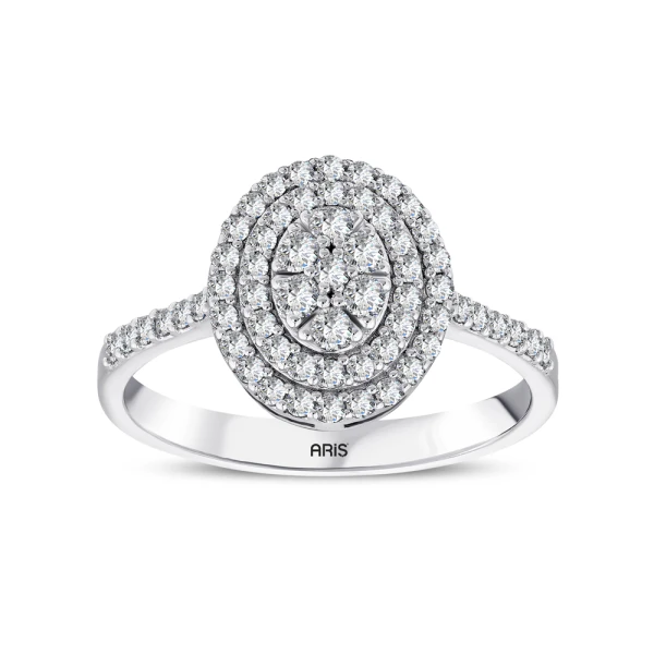0,52 Karat Effect-Fantasie-Diamantring