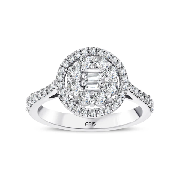 0,90 Karat Fantasie-Diamantring