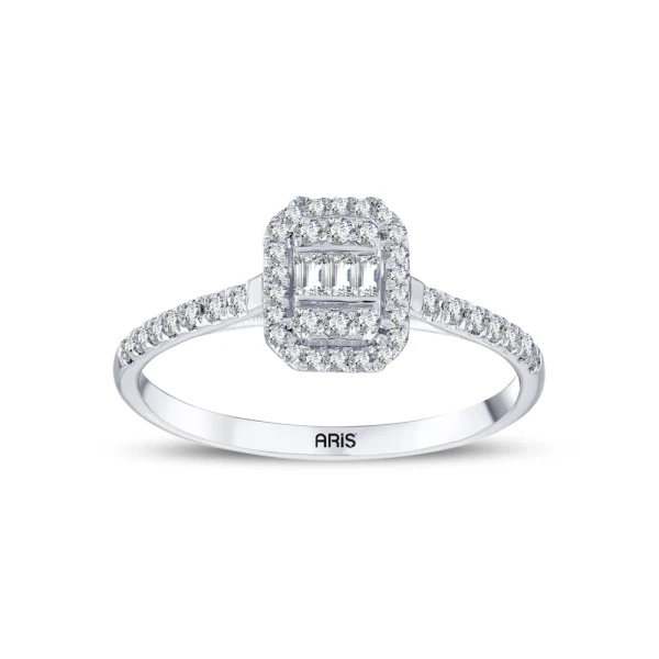 0,30 Karat Baguette-Diamantring