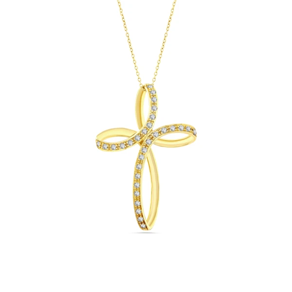 Design Kreuz-Diamantkette