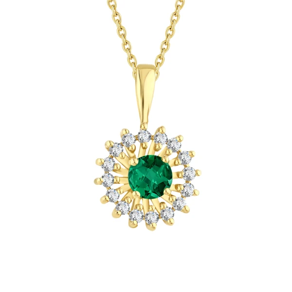 Smaragd-Diamantkette
