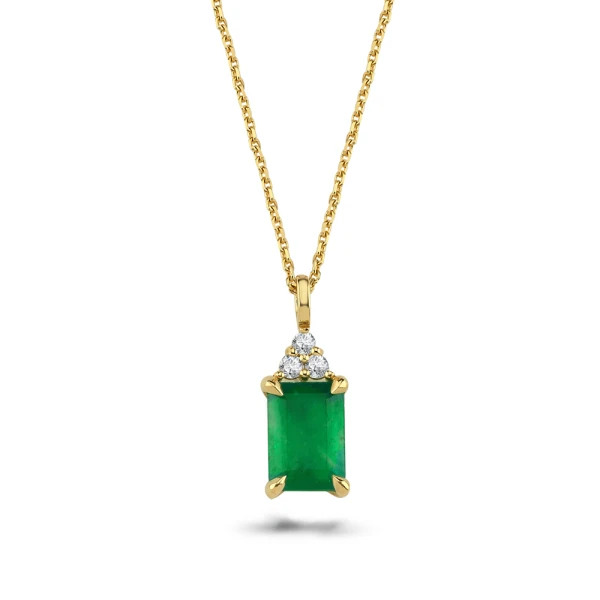 Smaragdschliff Diamantkette