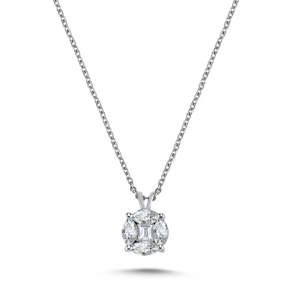 Marquise Diamant Effect-Kette