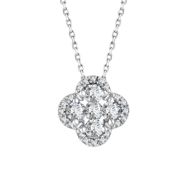 Kleeblatt-Diamantkette