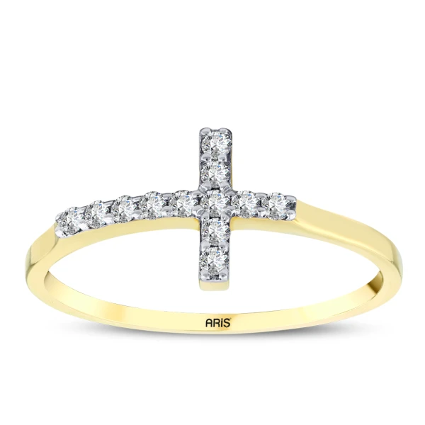 Kreuz-Diamantring