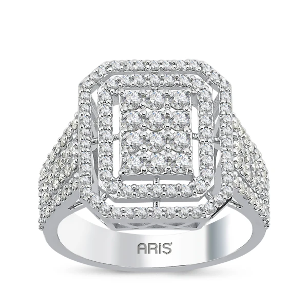 1,23 Karat Fantasie-Diamantring