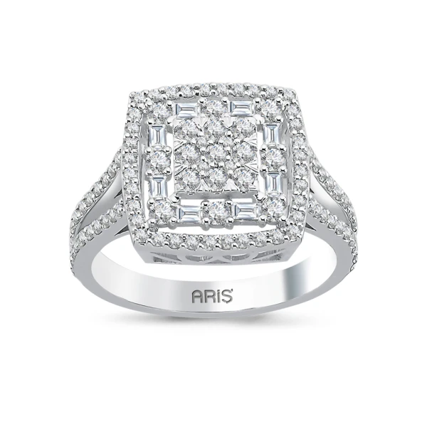 1,01 Karat Baguette-Diamantring