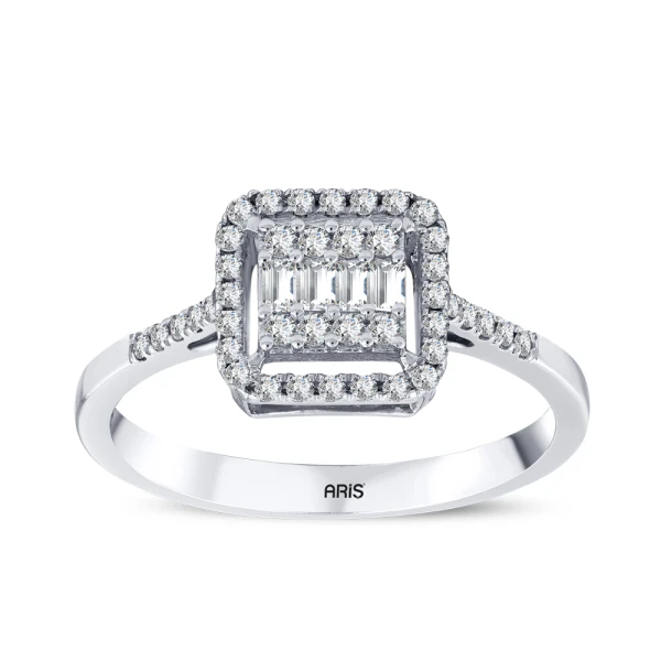 Fantasie-Baguette-Diamantring