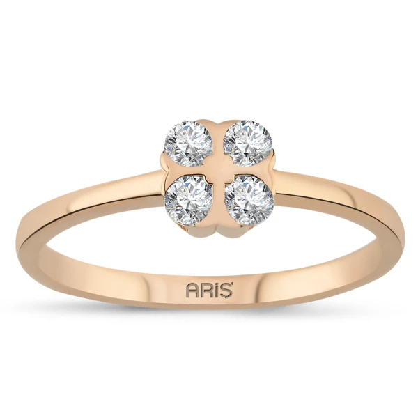Diamant Kleeblatt-Ring