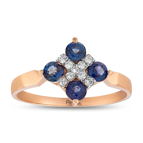 Glücks-Saphir-Diamantring