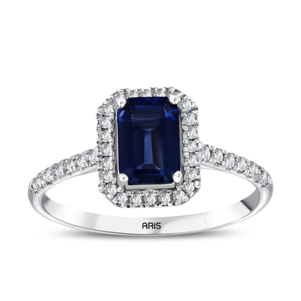 1,22 Karat Saphir Diamant Ring