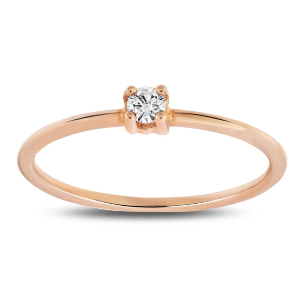 0,07 Karat Diamant-Solitärring