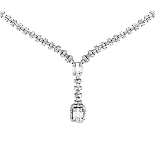 Diamant Baguette Fantasie Collier