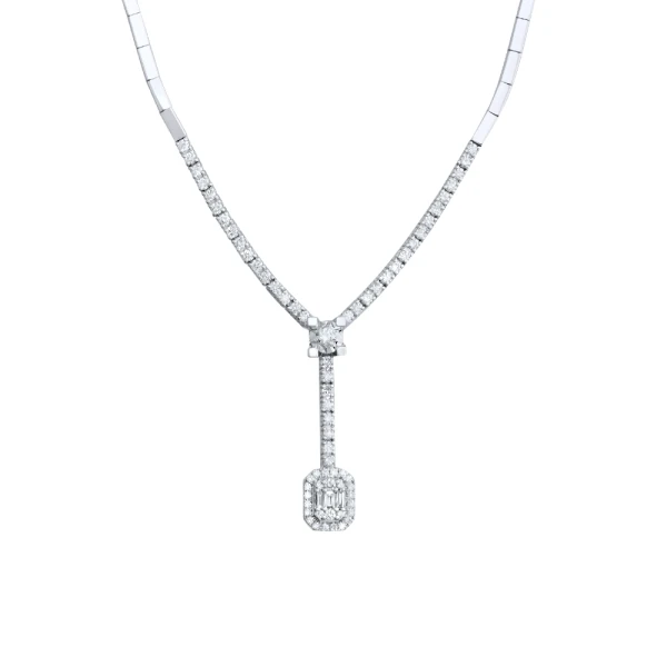 Diamant Baguette Collier Diamant Baguette Collier