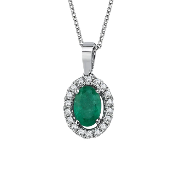 Smaragd Diamant Kette