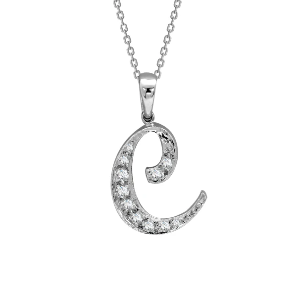 Diamant Buchstabe Goldkette