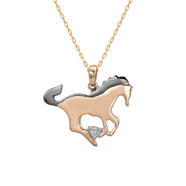 Diamant Gold Pferdekette