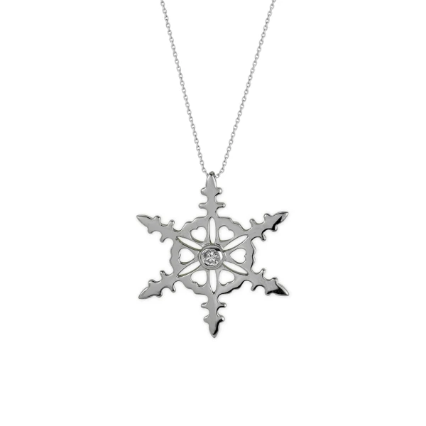 Diamant Kette Schneeflocke