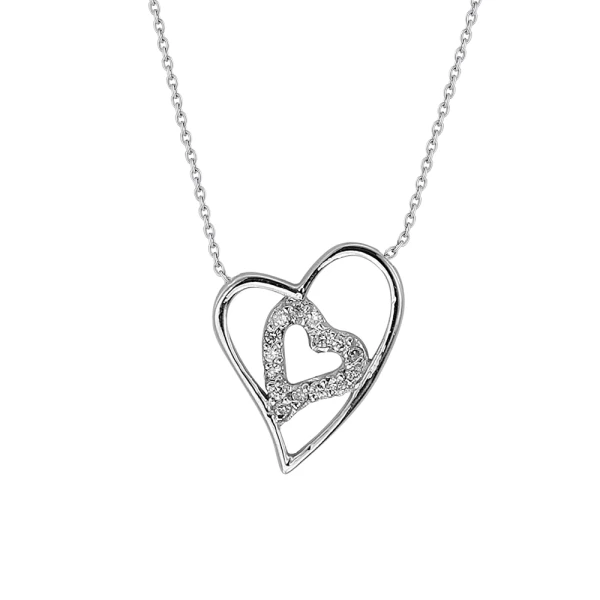 Diamant Herz Kette – Liebe in meinem Herzen