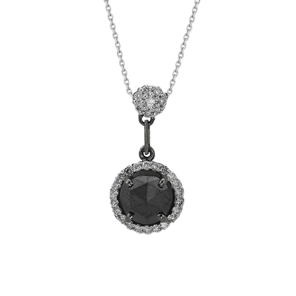 Schwarze Diamantkette