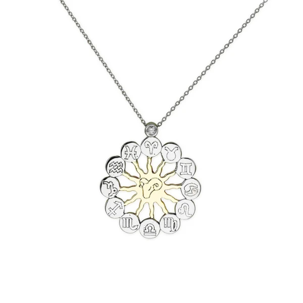 Diamant Widder Sternzeichen Kette